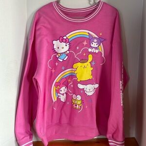 Hello Kitty and Friends Pink Sweatshirt. XXL
